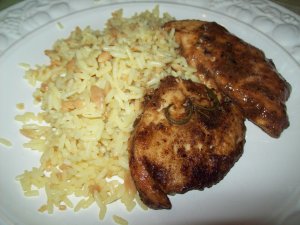 This yummy chicken dish was made using homegrown herbs.  