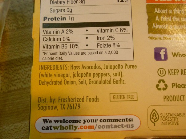 Look, ingredients that are all easily found in nature, and to pronounce!