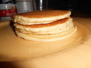 Pumpkin Spice made the pancakes twice as nice. (I'm sorry, I couldn't resist the rhyme)