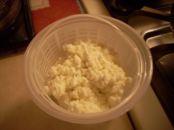 Finished ricotta!