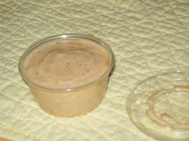 Save your extra in a condiment cup to feel super savvy.