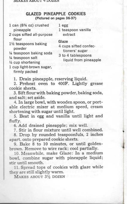 GlazedPineappleCookiesRecipe
